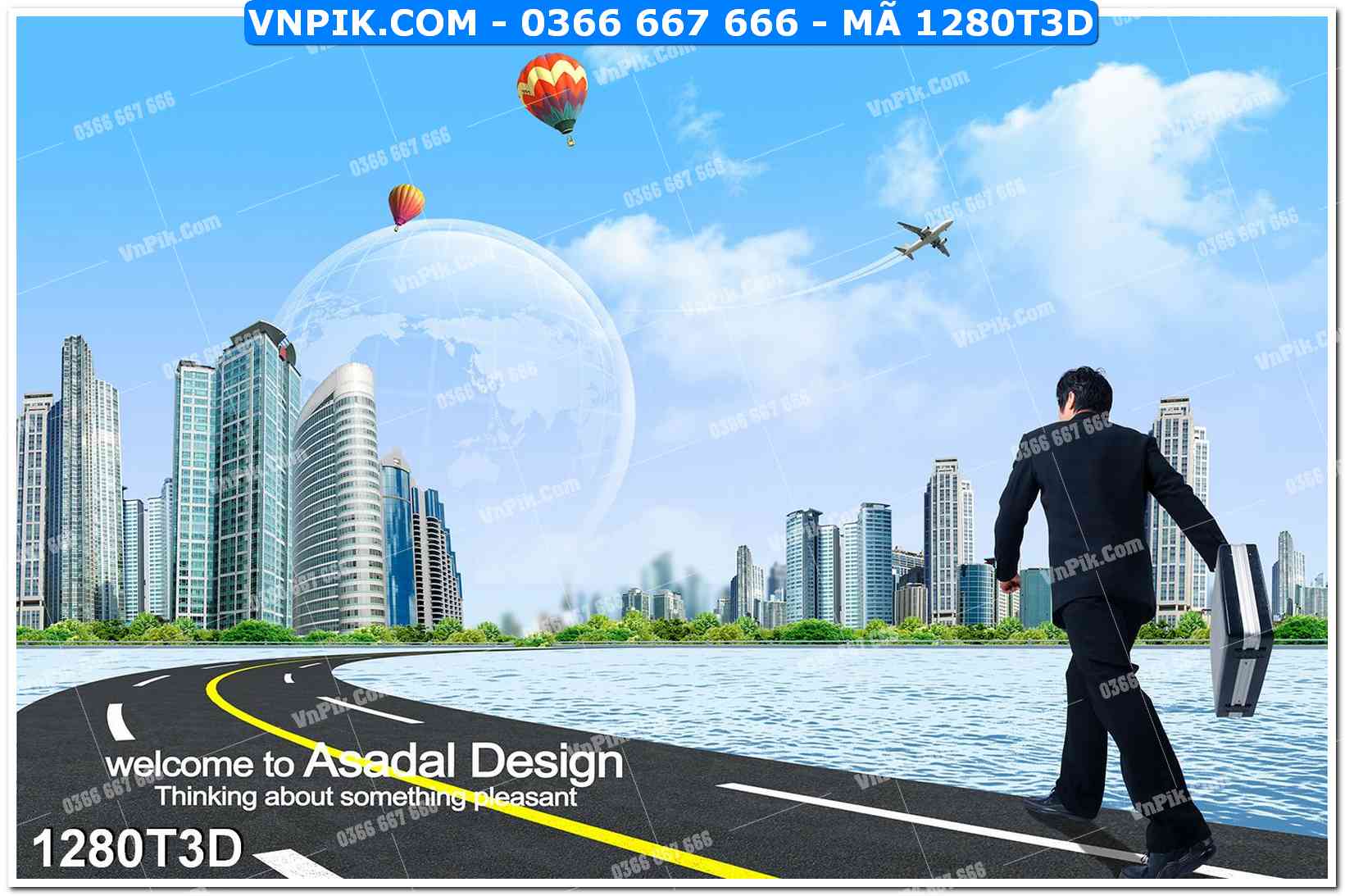 Trah Treo Tường – Tranh 3D Hiện Đại 1280T3D