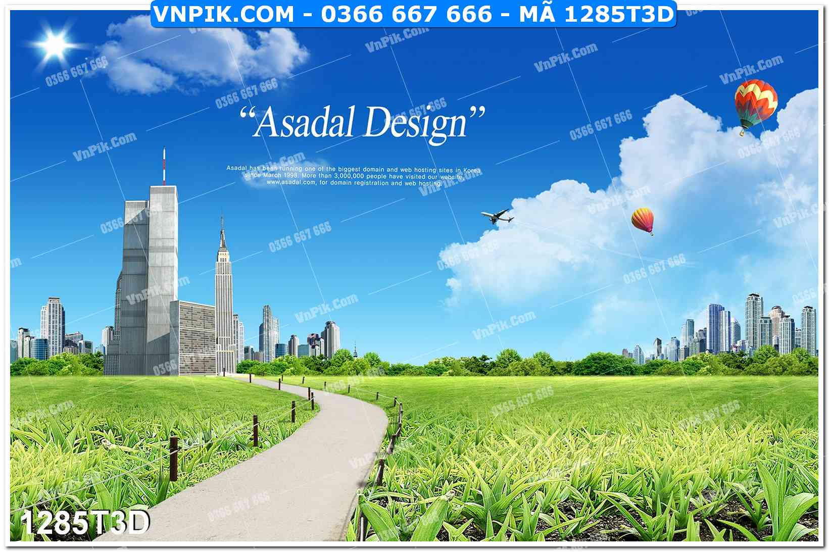 Trah Treo Tường – Tranh 3D Hiện Đại 1285T3D
