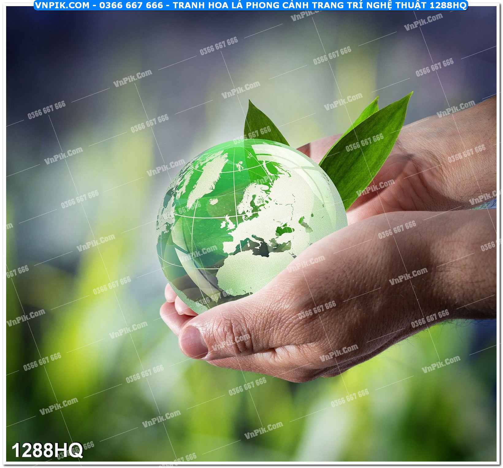 Tranh hoa lá phong cảnh trang trí nghệ thuật 1288HQ