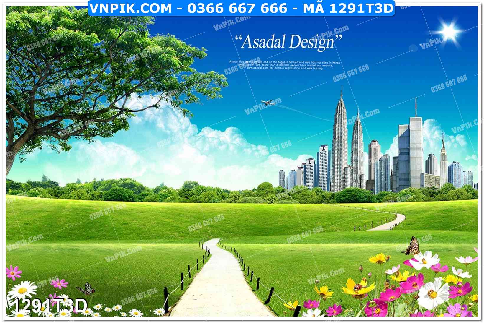 Trah Treo Tường – Tranh 3D Hiện Đại 1291T3D