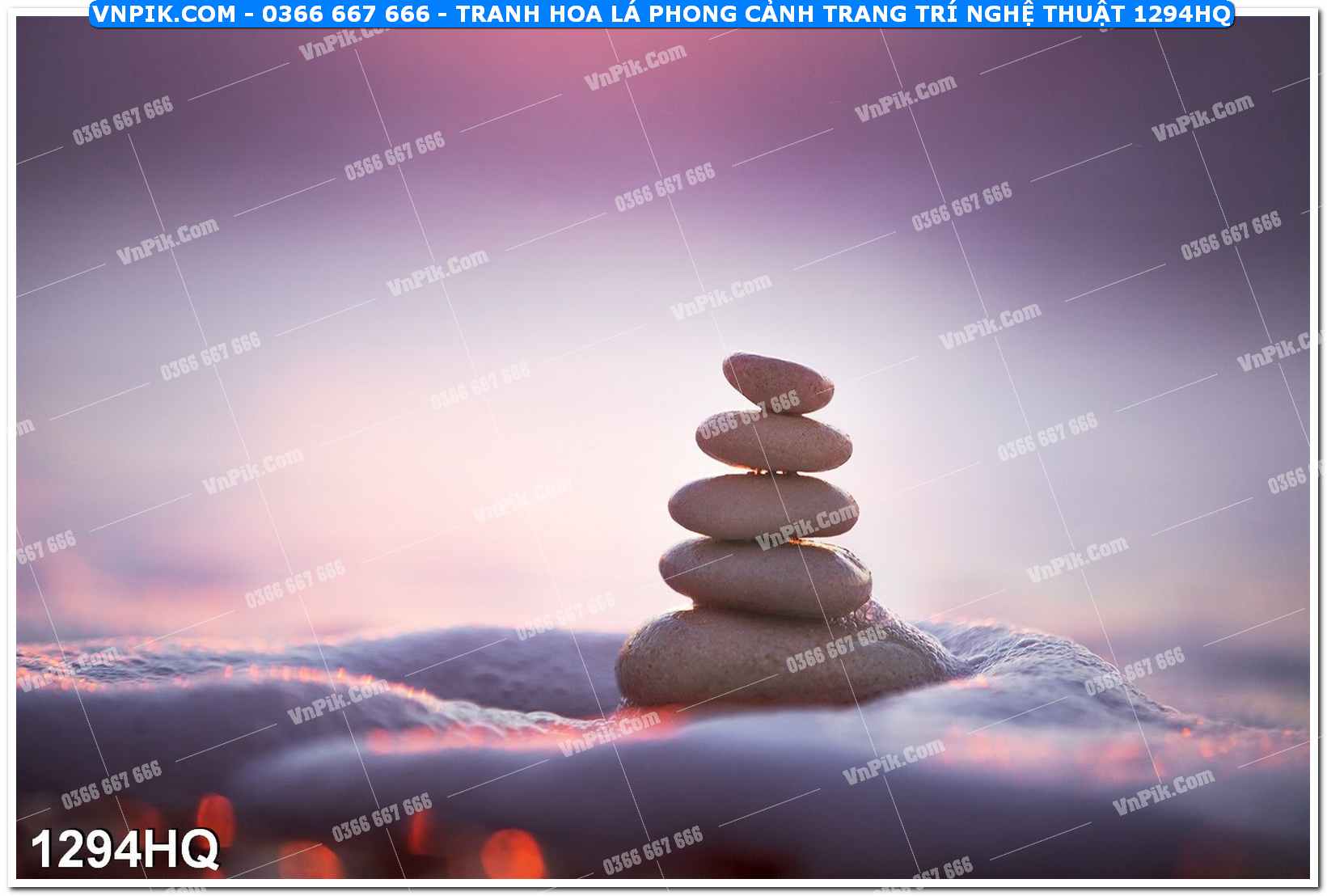 Tranh hoa lá phong cảnh trang trí nghệ thuật 1294HQ
