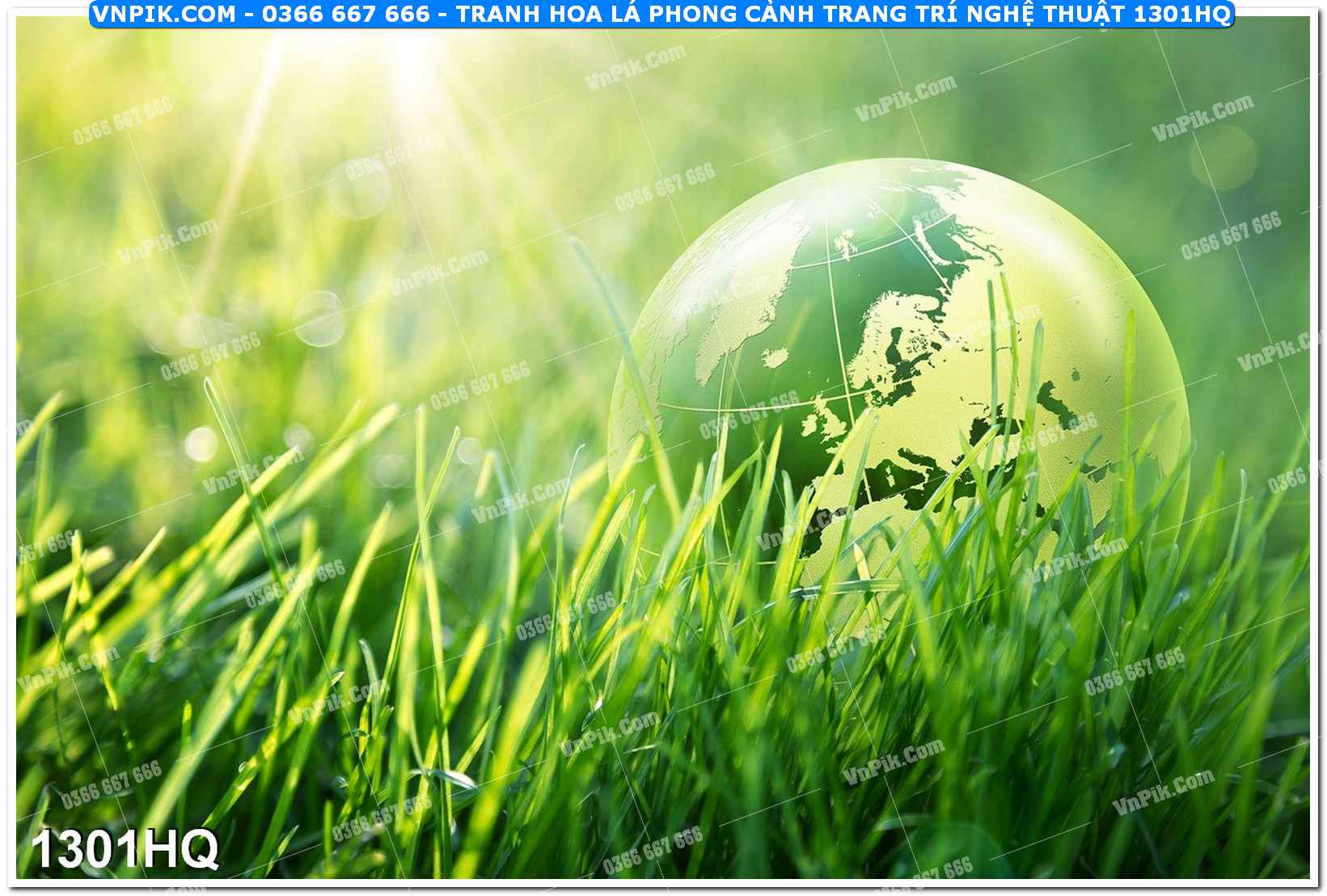 Tranh hoa lá phong cảnh trang trí nghệ thuật 1301HQ