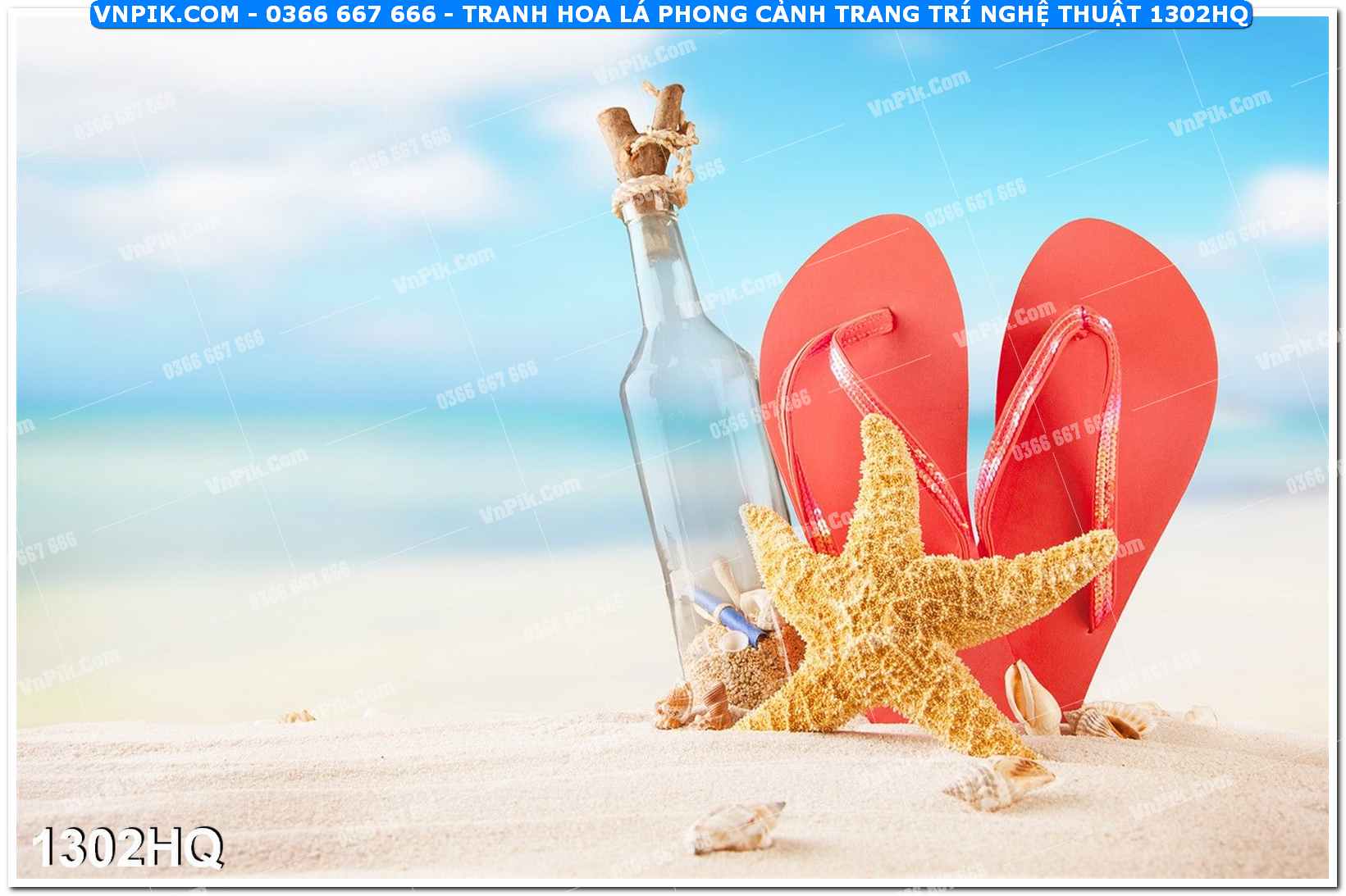 Tranh hoa lá phong cảnh trang trí nghệ thuật 1302HQ