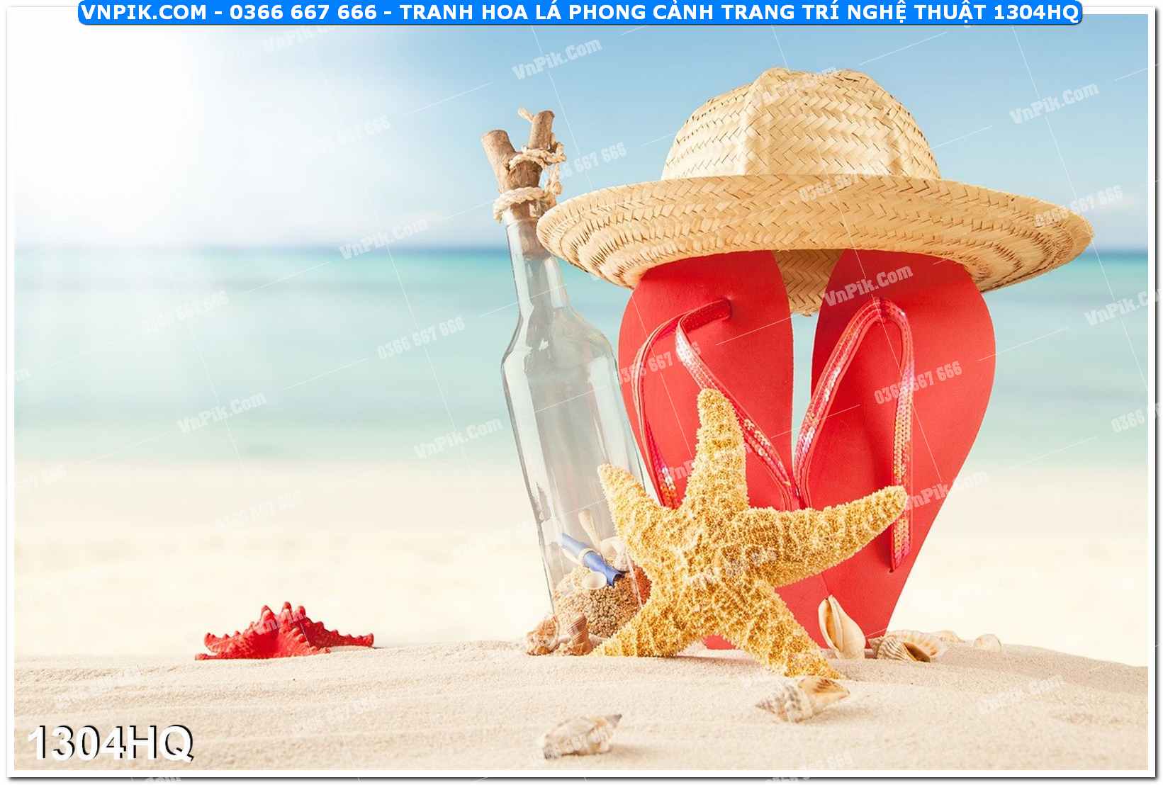 Tranh hoa lá phong cảnh trang trí nghệ thuật 1304HQ