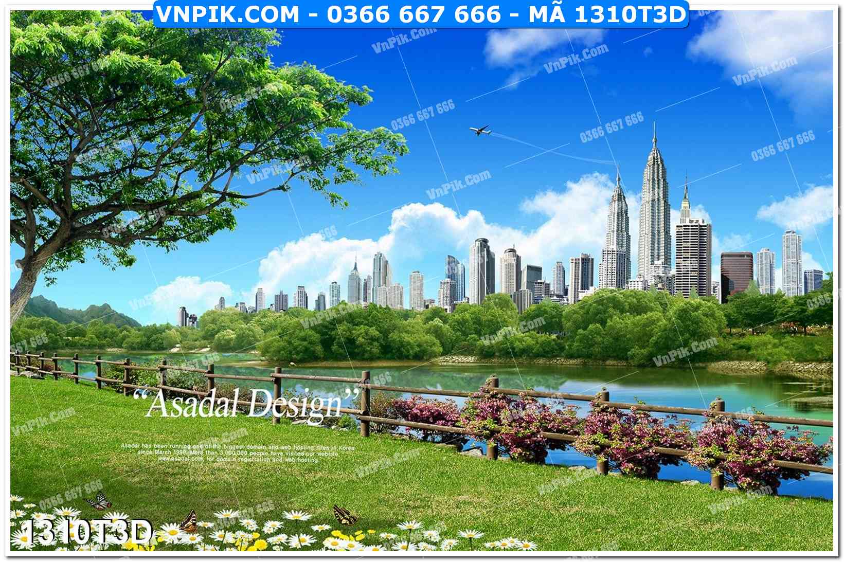 Trah Treo Tường – Tranh 3D Hiện Đại 1310T3D