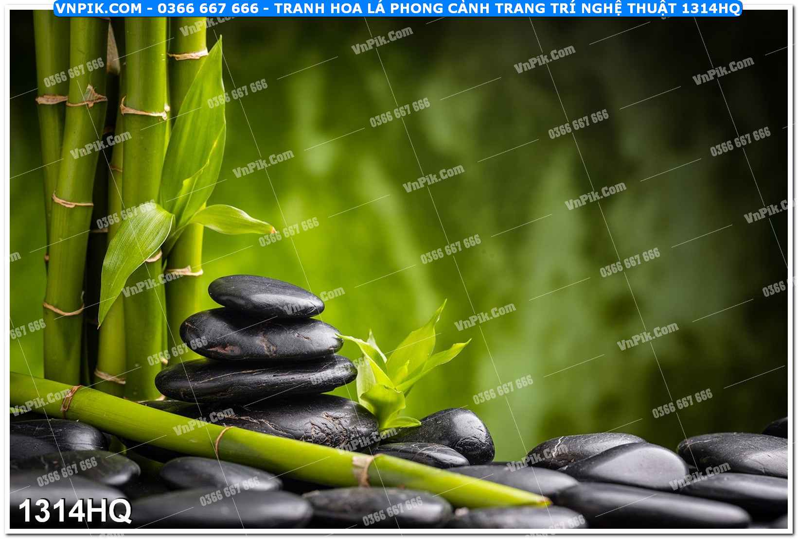 Tranh hoa lá phong cảnh trang trí nghệ thuật 1314HQ