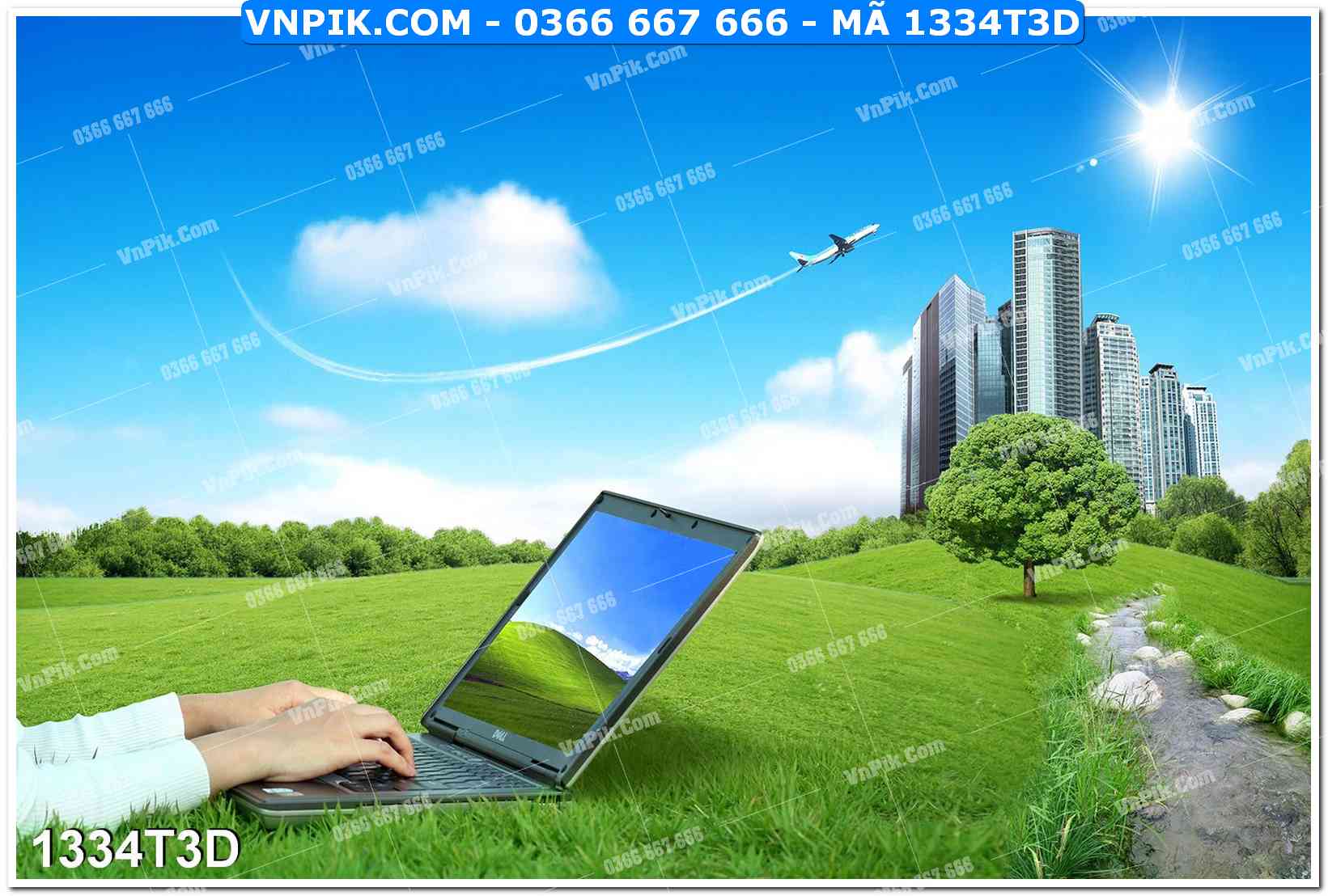 Trah Treo Tường – Tranh 3D Hiện Đại 1334T3D