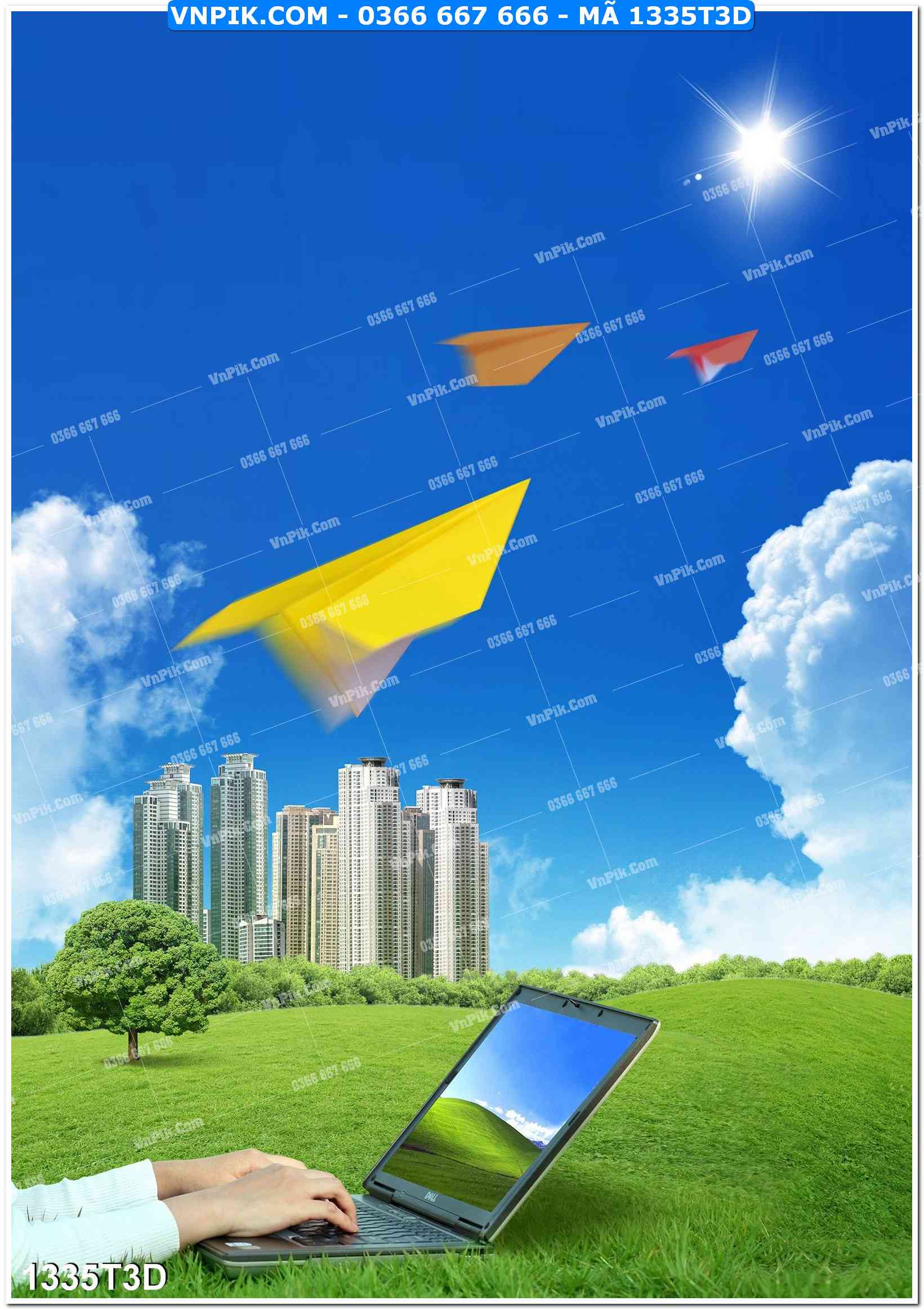 Trah Treo Tường – Tranh 3D Hiện Đại 1335T3D