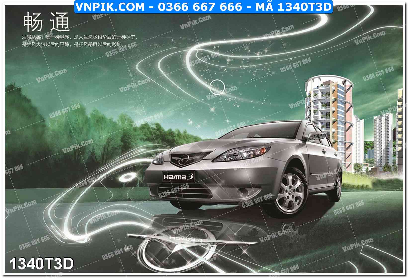 Trah Treo Tường – Tranh 3D Hiện Đại 1340T3D