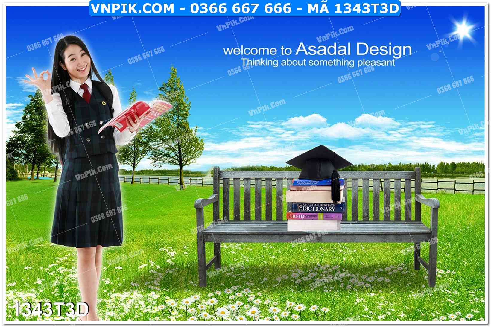 Trah Treo Tường – Tranh 3D Hiện Đại 1343T3D