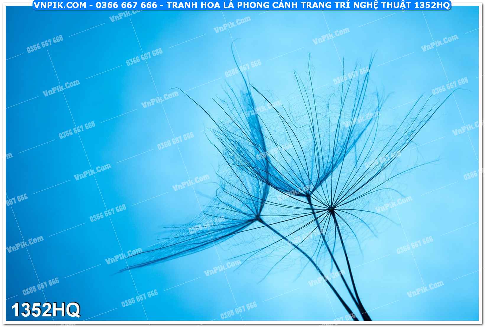 Tranh hoa lá phong cảnh trang trí nghệ thuật 1352HQ