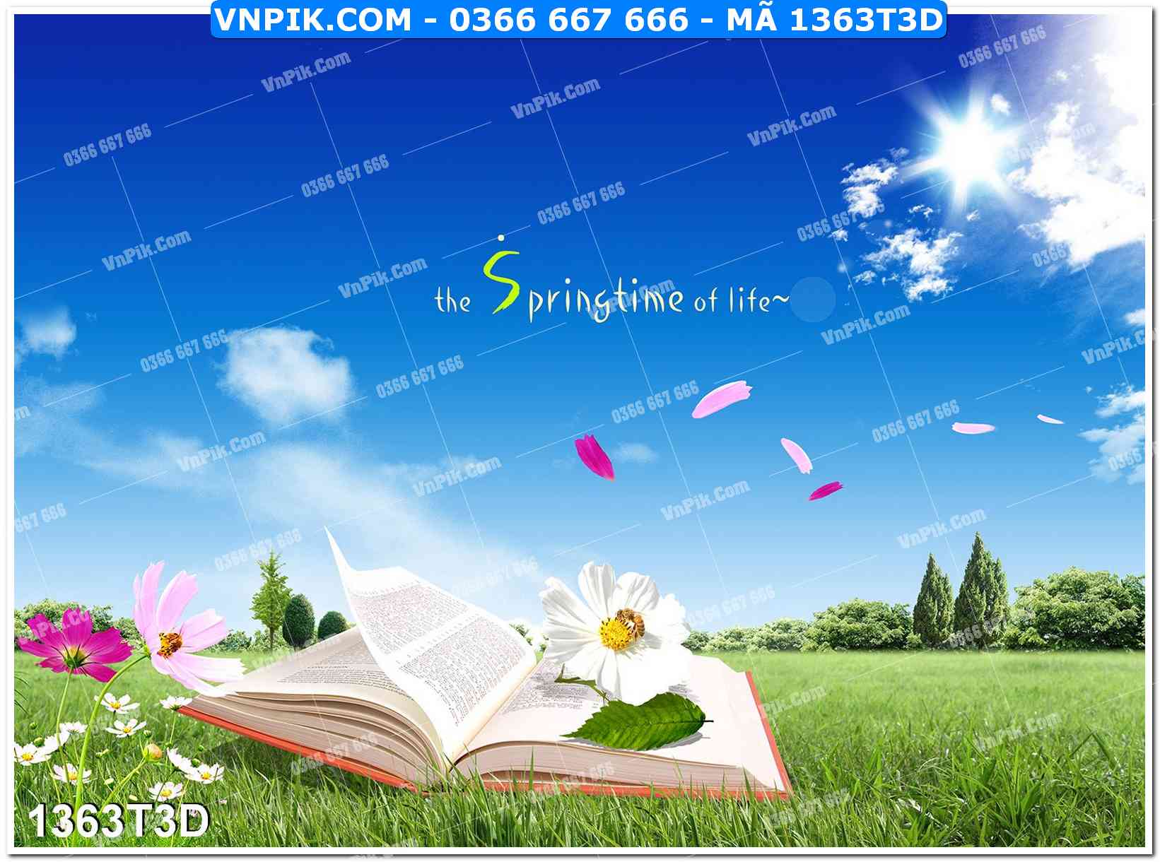 Trah Treo Tường – Tranh 3D Hiện Đại 1363T3D