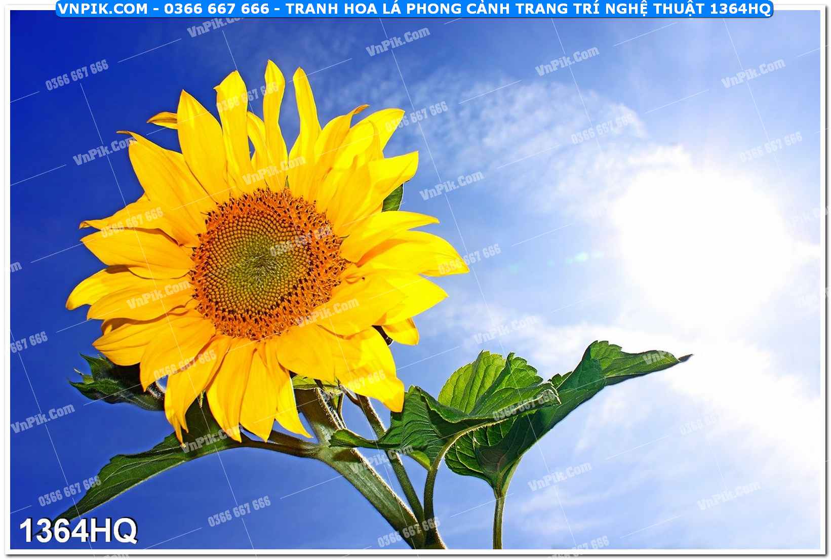 Tranh hoa lá phong cảnh trang trí nghệ thuật 1364HQ