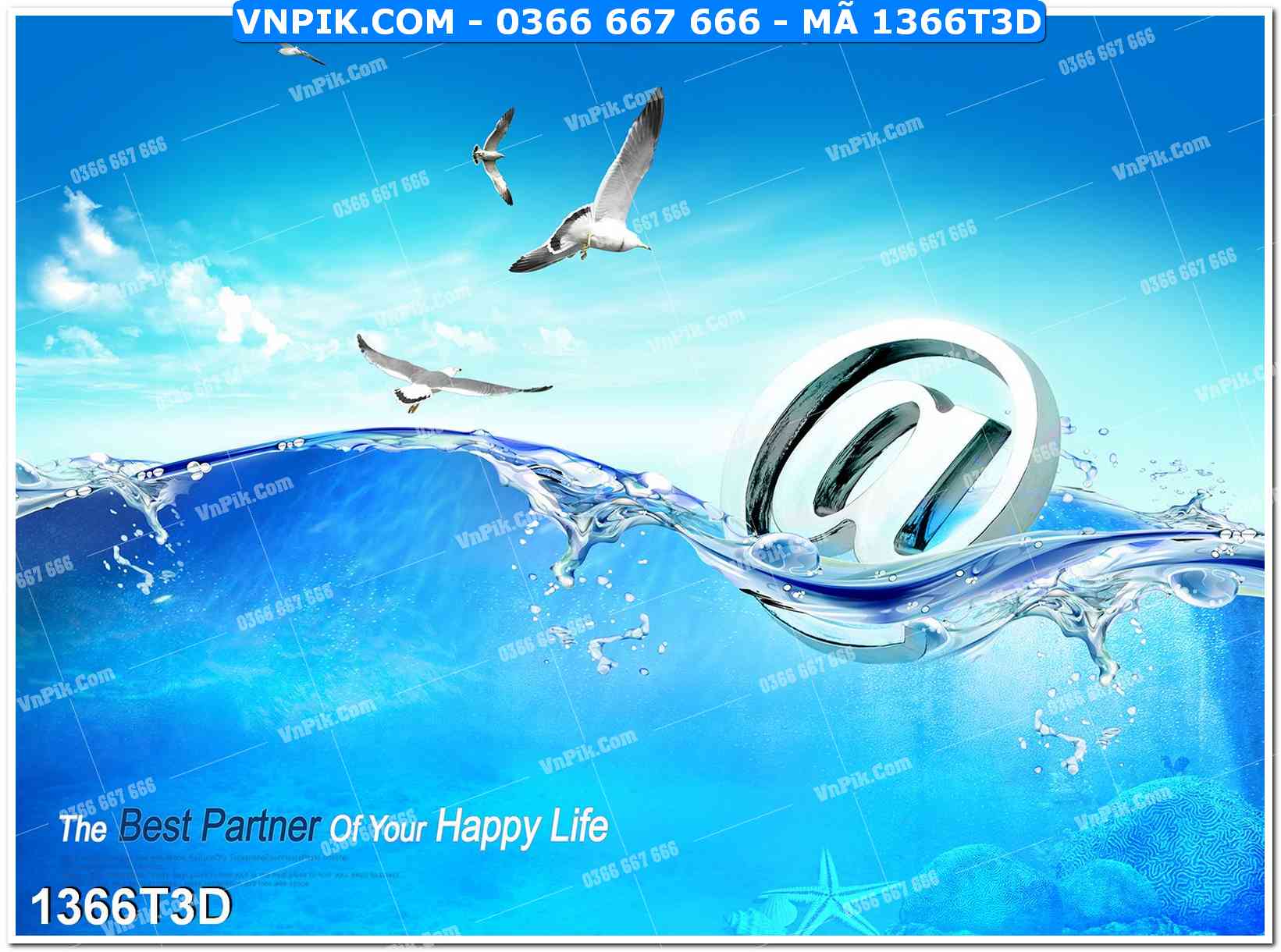 Trah Treo Tường – Tranh 3D Hiện Đại 1366T3D