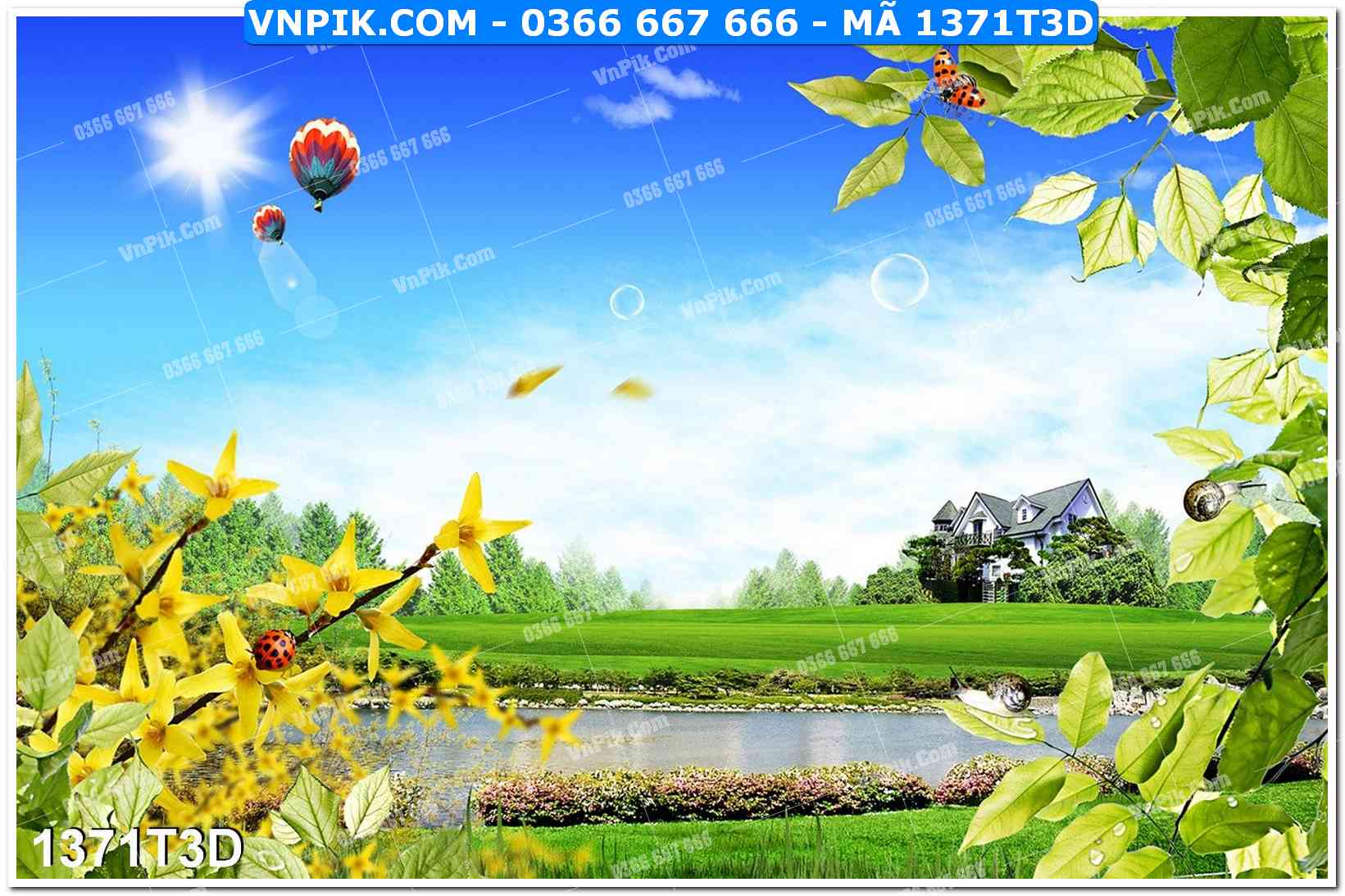 Trah Treo Tường – Tranh 3D Hiện Đại 1371T3D