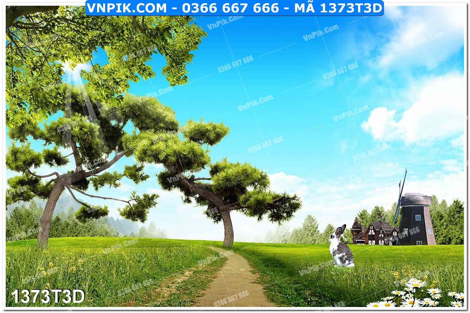 Trah Treo Tường – Tranh 3D Hiện Đại 1373T3D