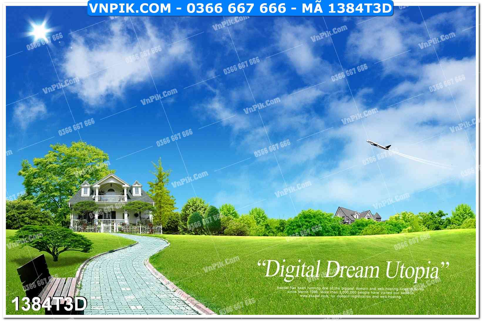 Trah Treo Tường – Tranh 3D Hiện Đại 1384T3D
