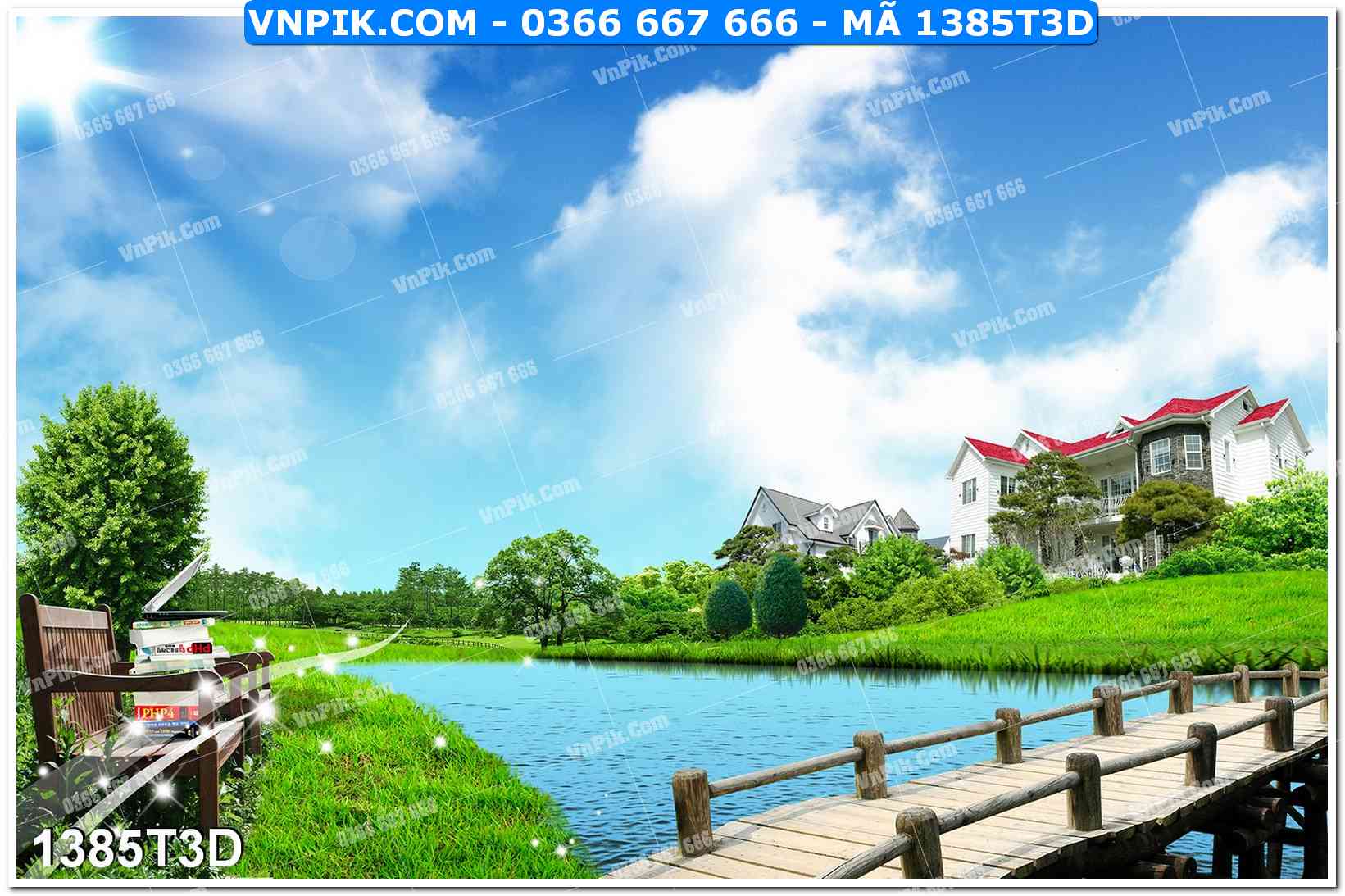 Trah Treo Tường – Tranh 3D Hiện Đại 1385T3D