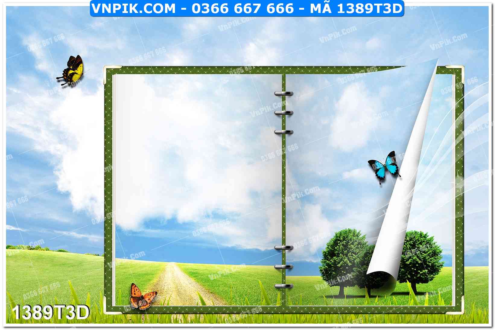 Trah Treo Tường – Tranh 3D Hiện Đại 1389T3D