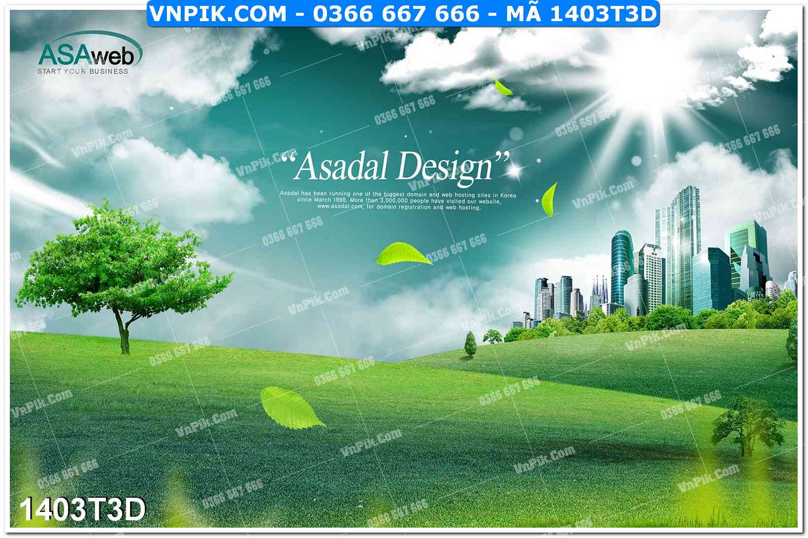 Trah Treo Tường – Tranh 3D Hiện Đại 1403T3D