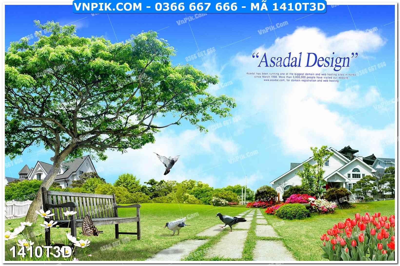 Trah Treo Tường – Tranh 3D Hiện Đại 1410T3D