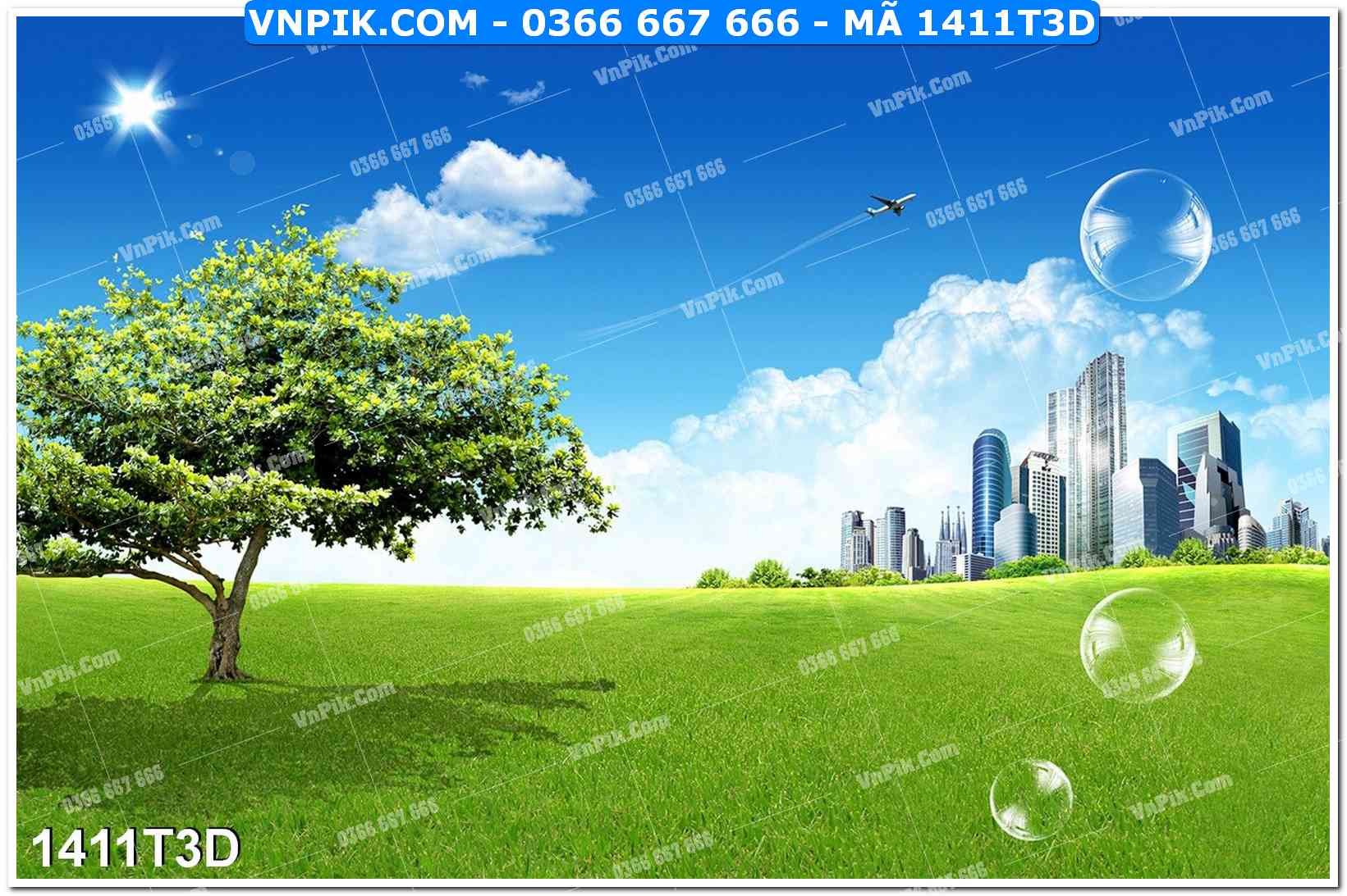 Trah Treo Tường – Tranh 3D Hiện Đại 1411T3D