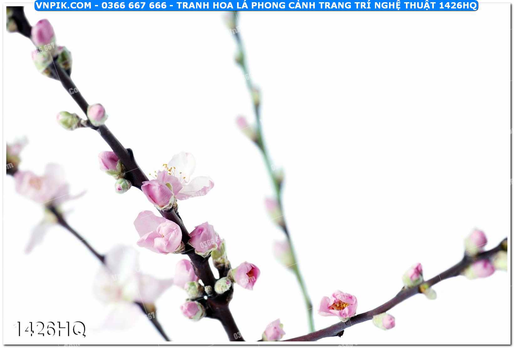 Tranh hoa lá phong cảnh trang trí nghệ thuật 1426HQ
