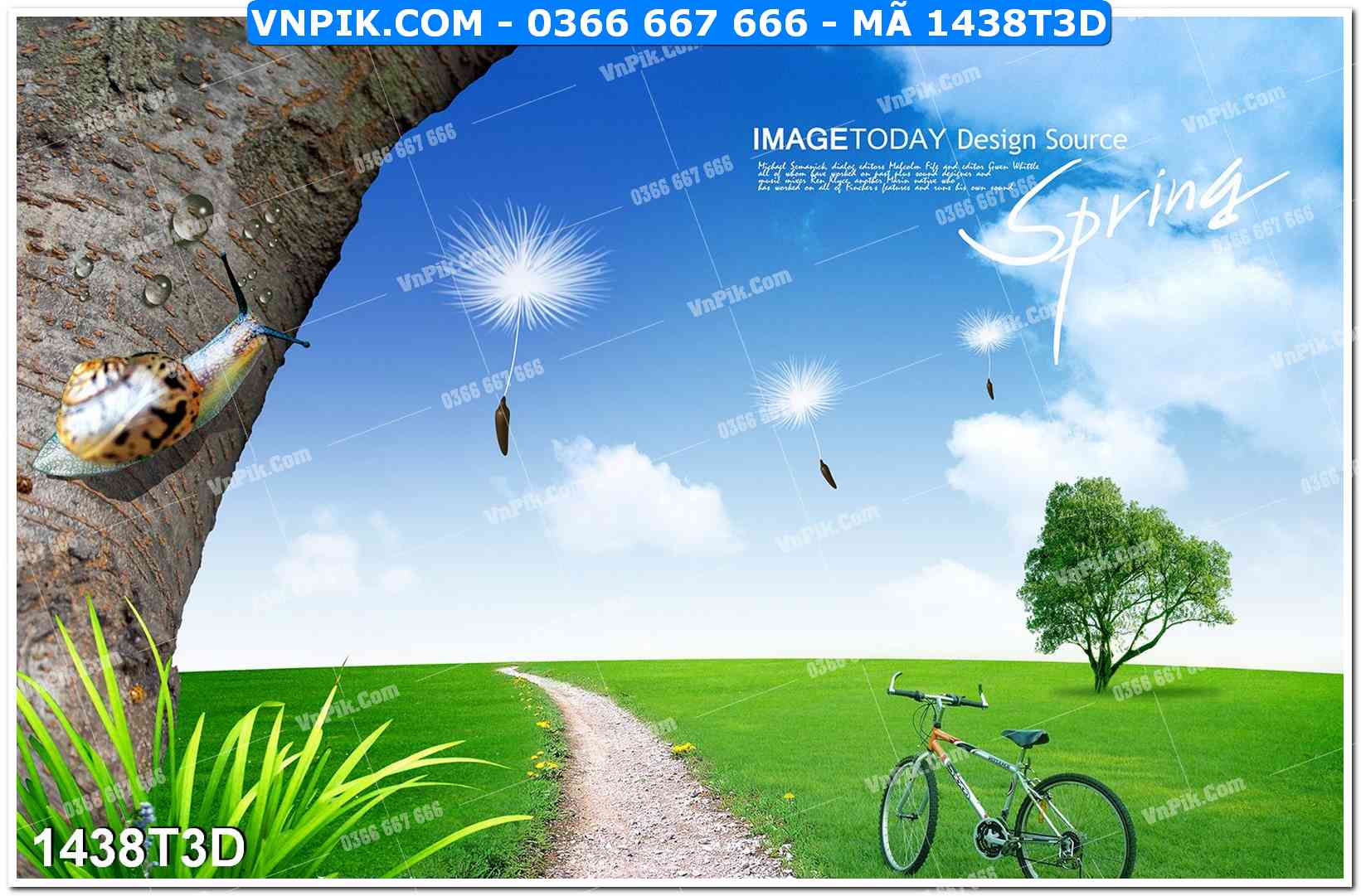 Trah Treo Tường – Tranh 3D Hiện Đại 1438T3D
