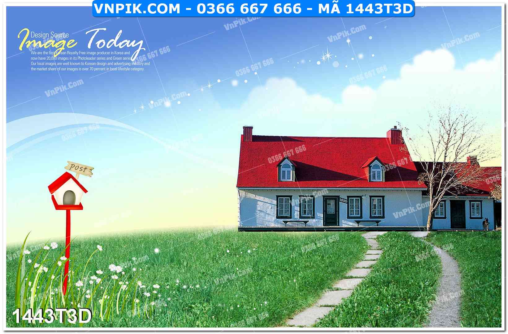 Trah Treo Tường – Tranh 3D Hiện Đại 1443T3D