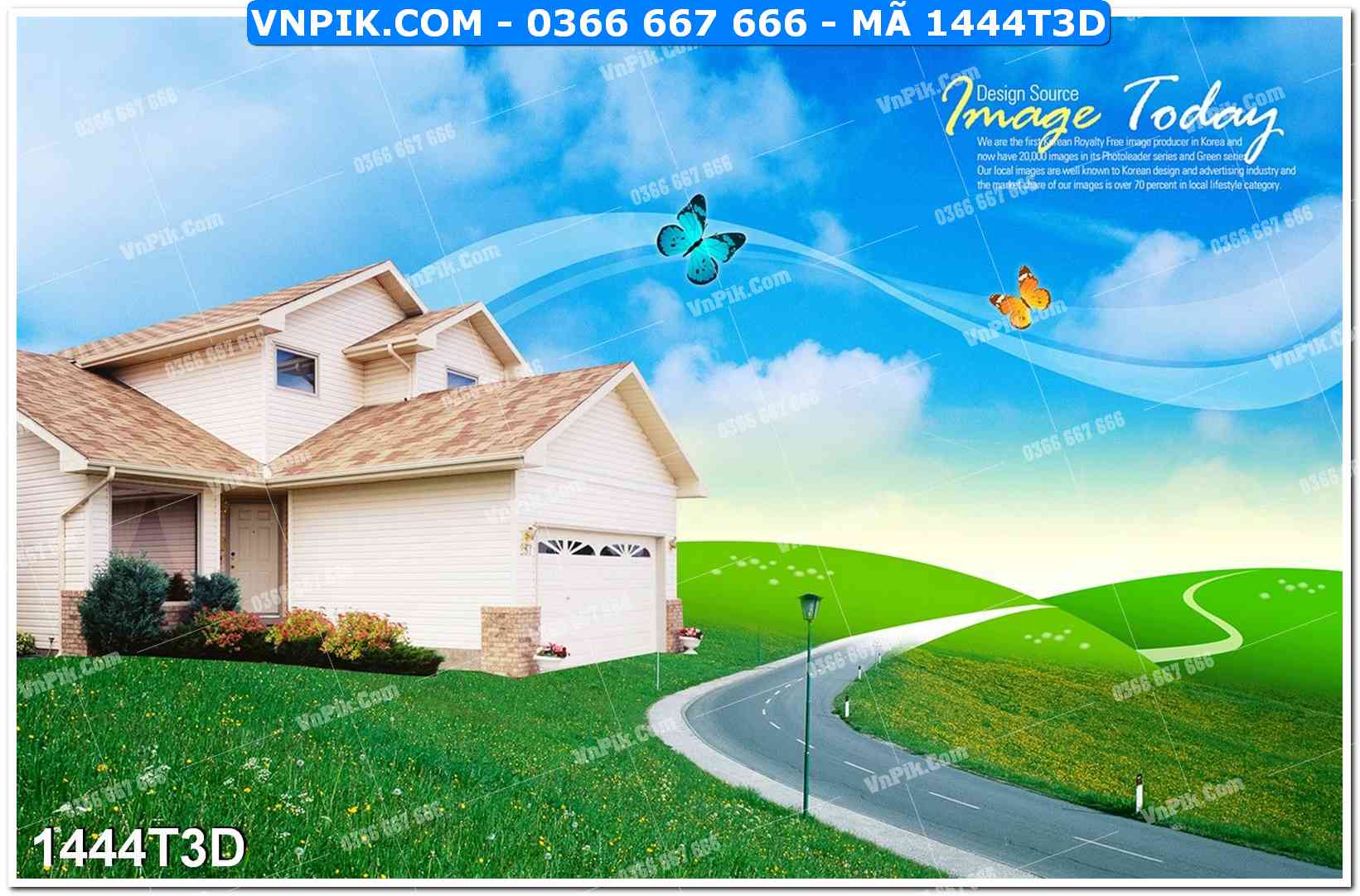 Trah Treo Tường – Tranh 3D Hiện Đại 1444T3D