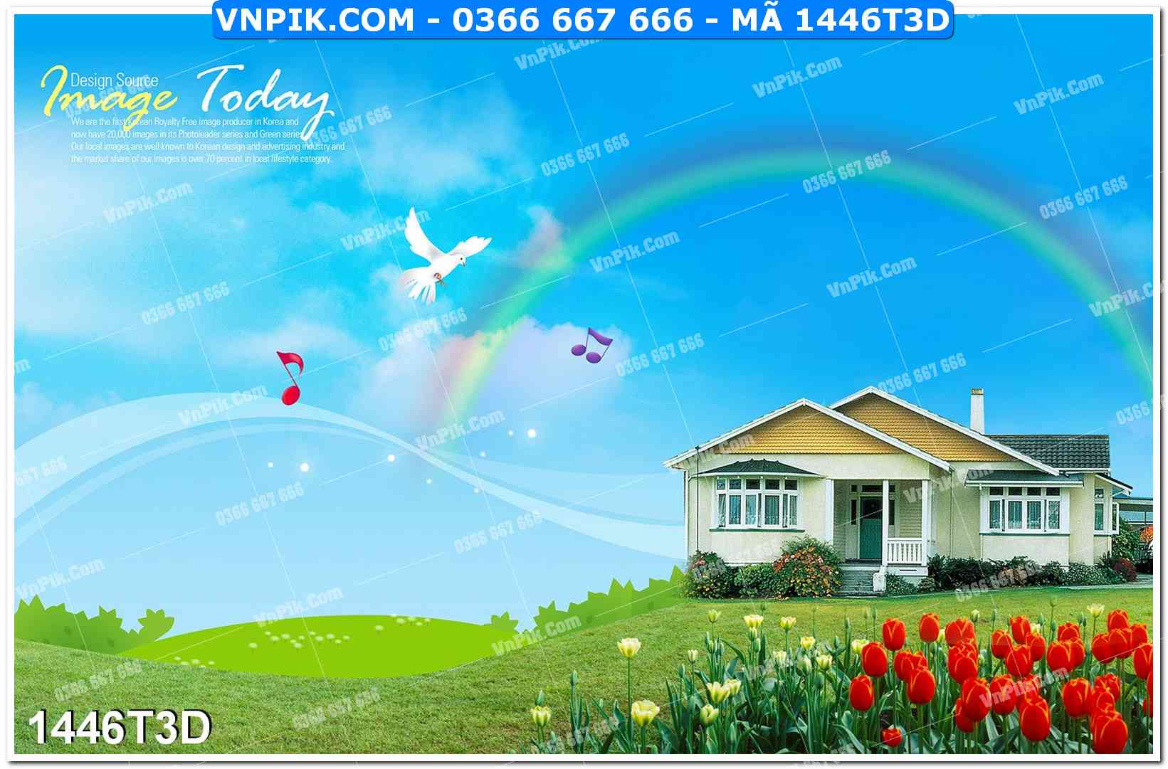 Trah Treo Tường – Tranh 3D Hiện Đại 1446T3D
