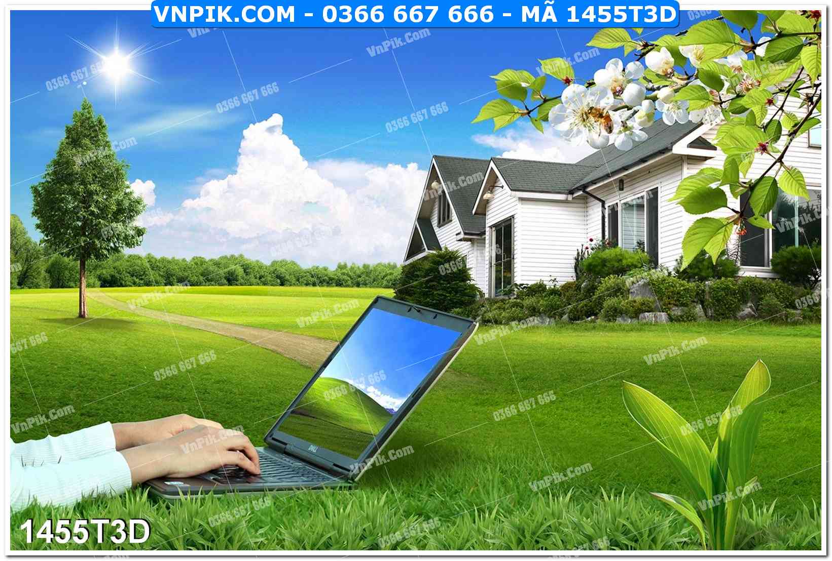 Trah Treo Tường – Tranh 3D Hiện Đại 1455T3D