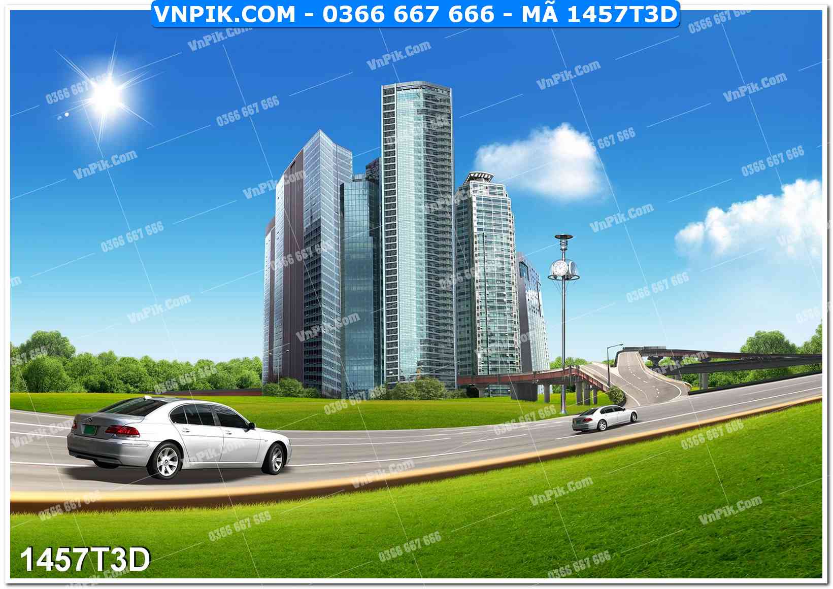 Trah Treo Tường – Tranh 3D Hiện Đại 1457T3D