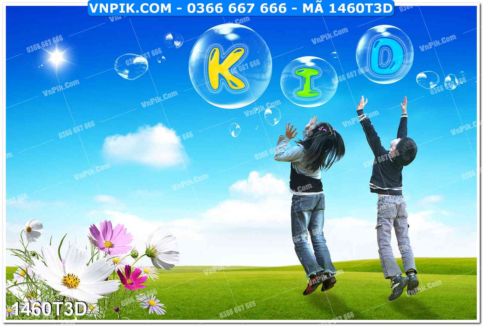 Trah Treo Tường – Tranh 3D Hiện Đại 1460T3D