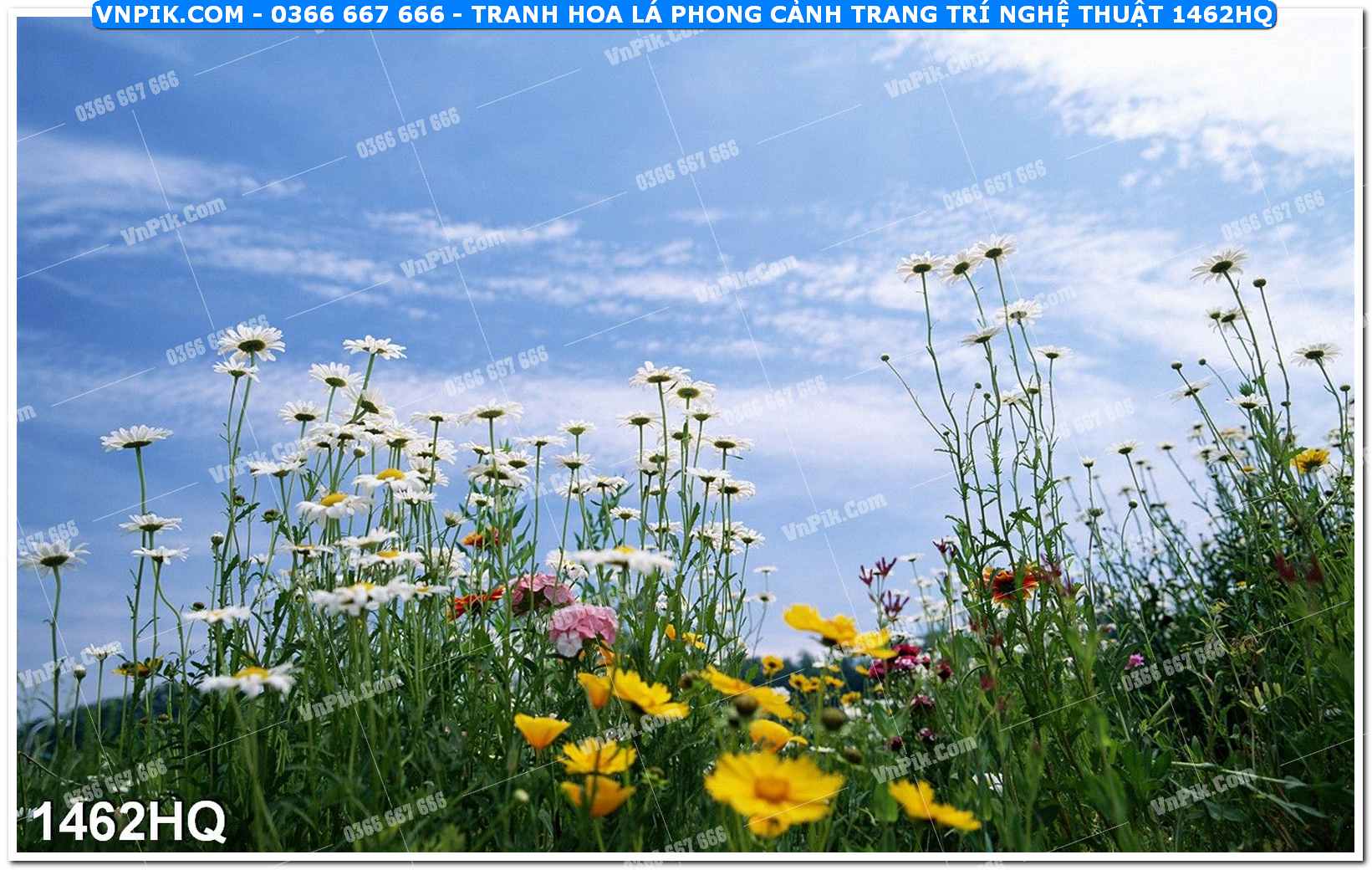 Tranh hoa lá phong cảnh trang trí nghệ thuật 1462HQ