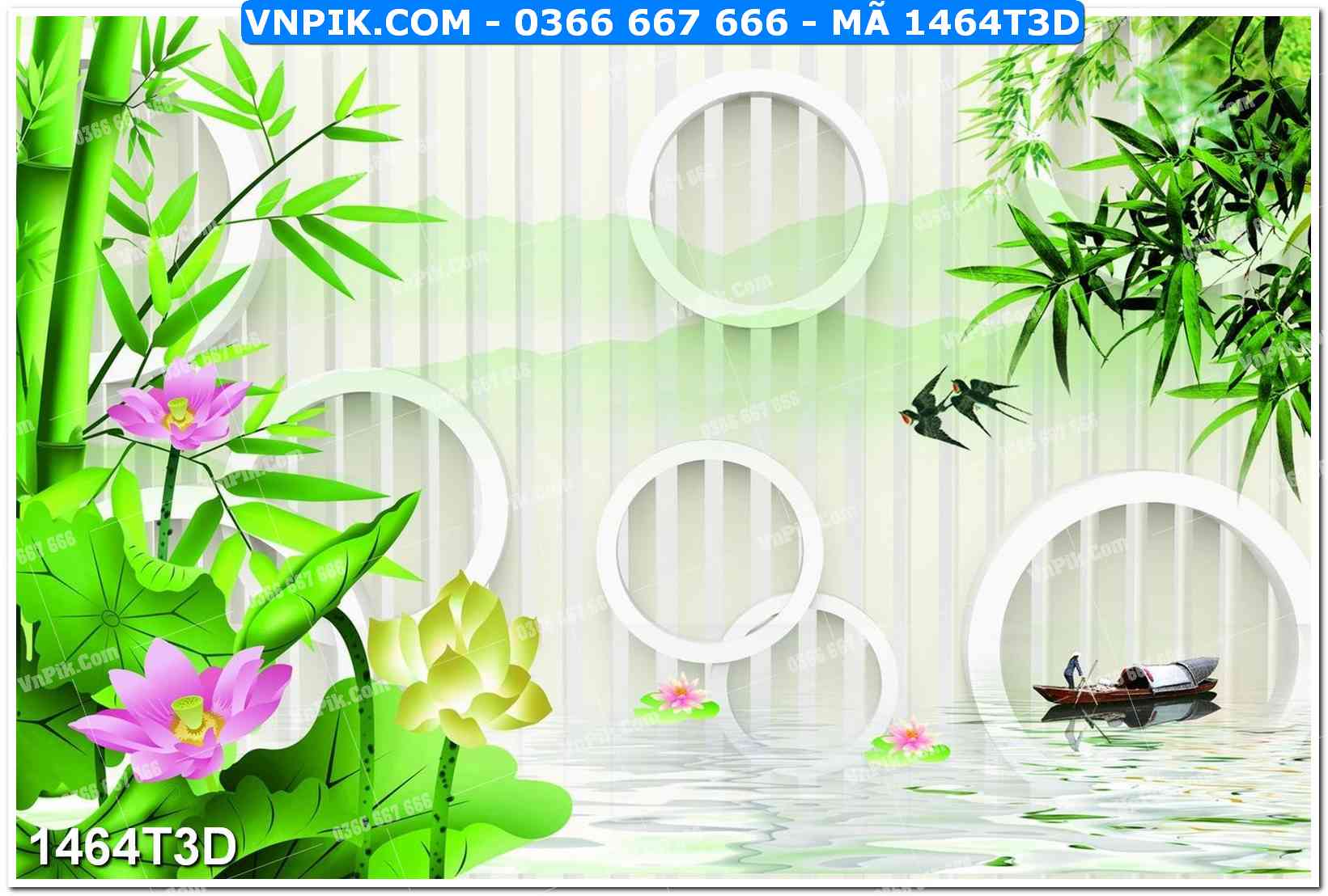 Trah Treo Tường – Tranh 3D Hiện Đại 1464T3D