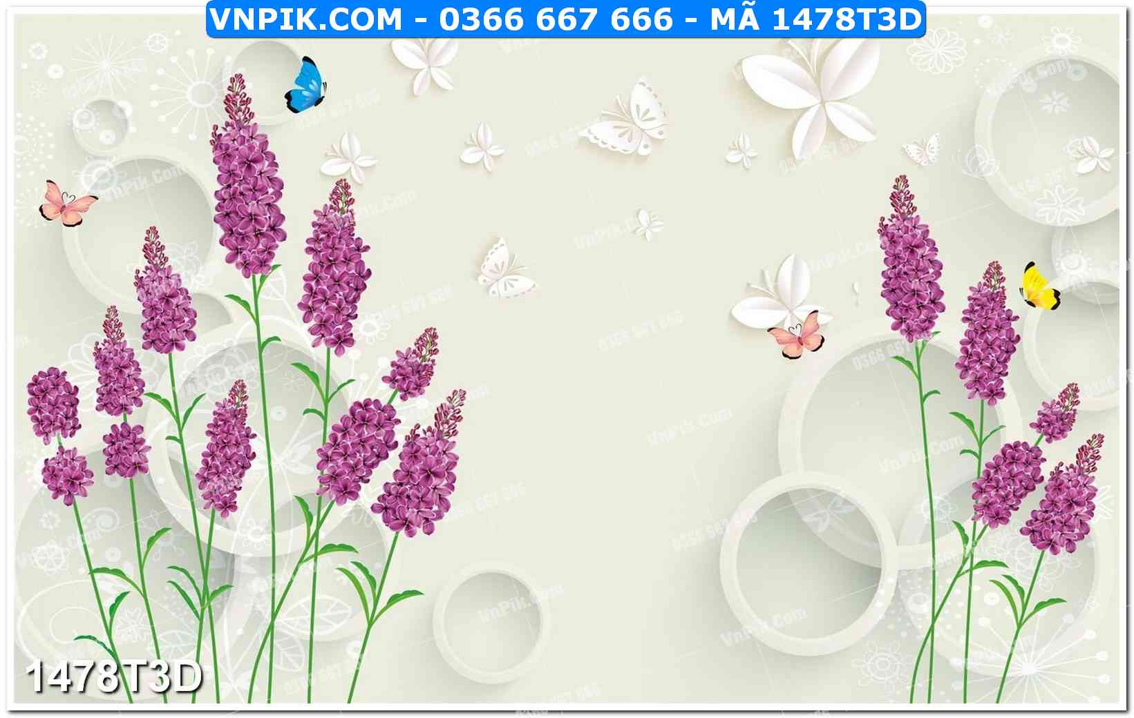 Trah Treo Tường – Tranh 3D Hiện Đại 1478T3D