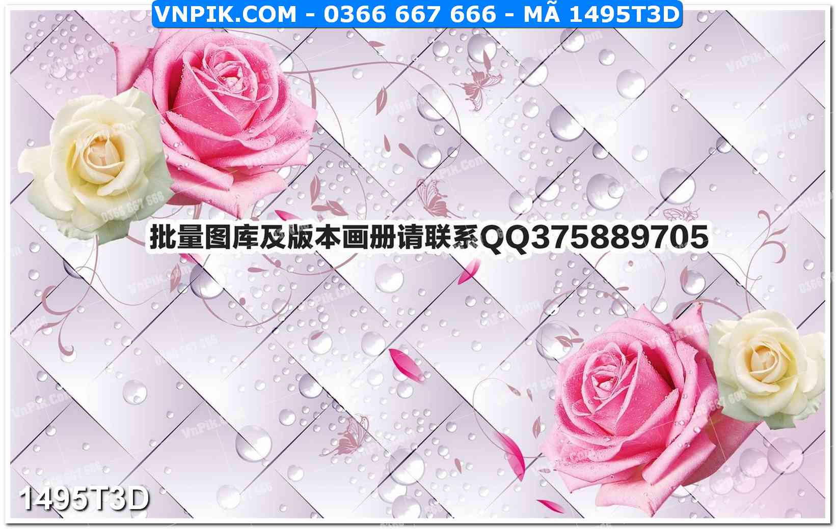 Trah Treo Tường – Tranh 3D Hiện Đại 1495T3D