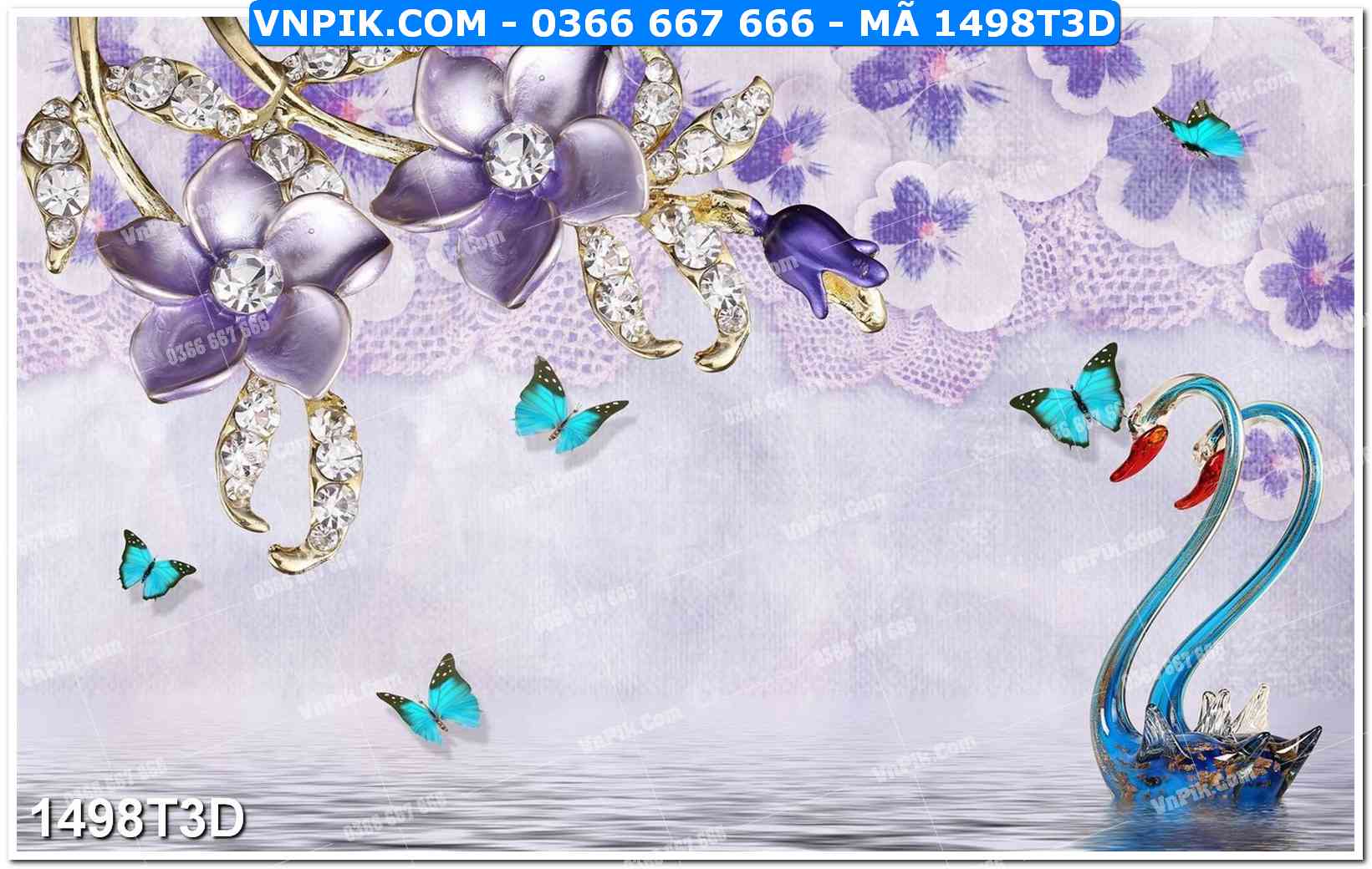 Trah Treo Tường – Tranh 3D Hiện Đại 1498T3D