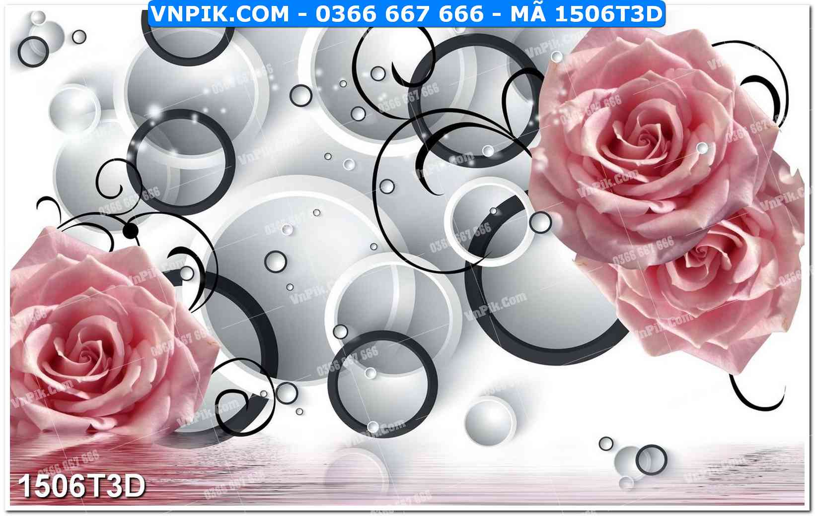 Trah Treo Tường – Tranh 3D Hiện Đại 1506T3D