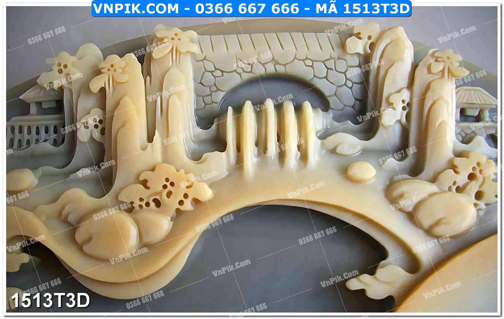 Trah Treo Tường – Tranh 3D Hiện Đại 1513T3D