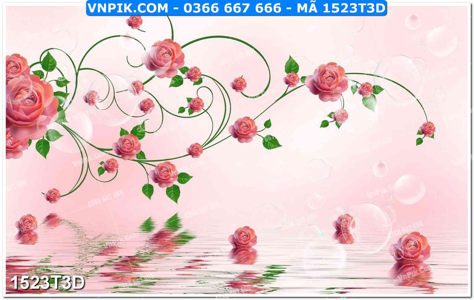 Trah Treo Tường – Tranh 3D Hiện Đại 1523T3D