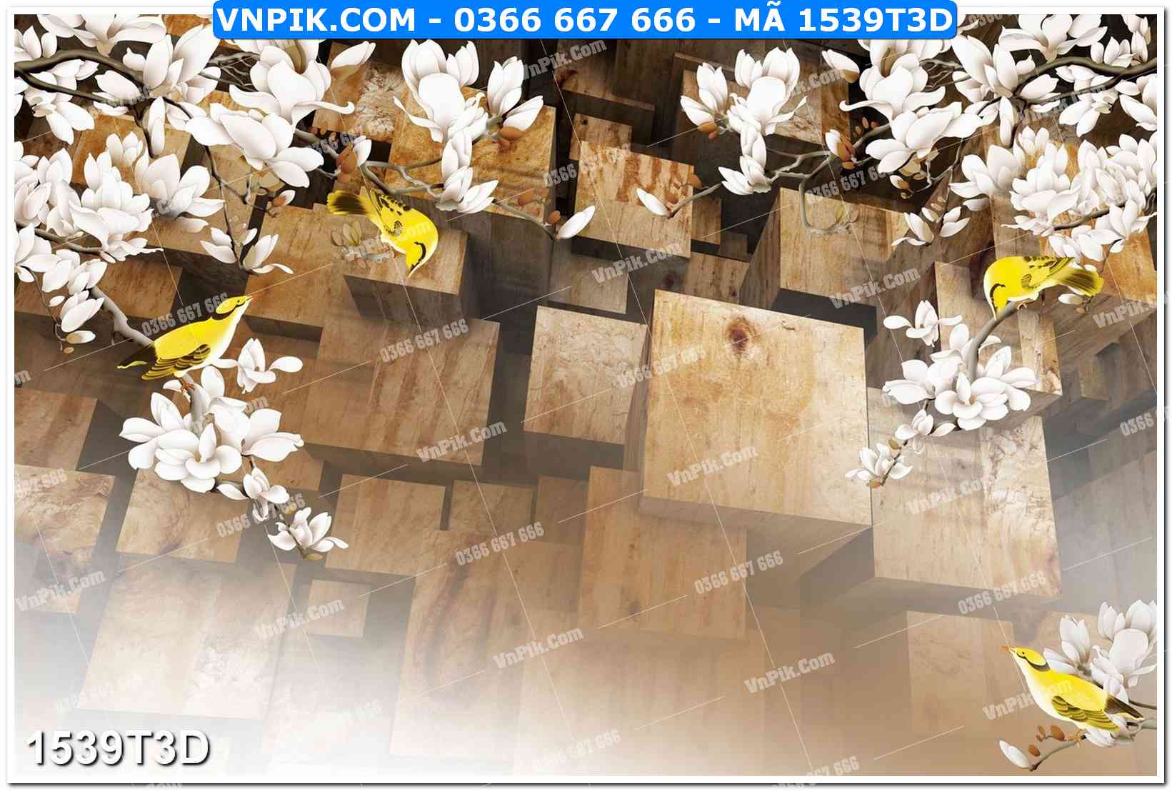 Trah Treo Tường – Tranh 3D Hiện Đại 1539T3D