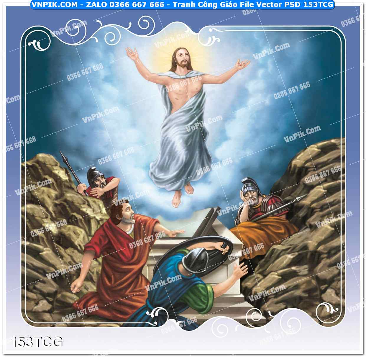 Tranh Công Giáo – Hình Công Giáo Treo Tường Đẹp File PSD 153TCG