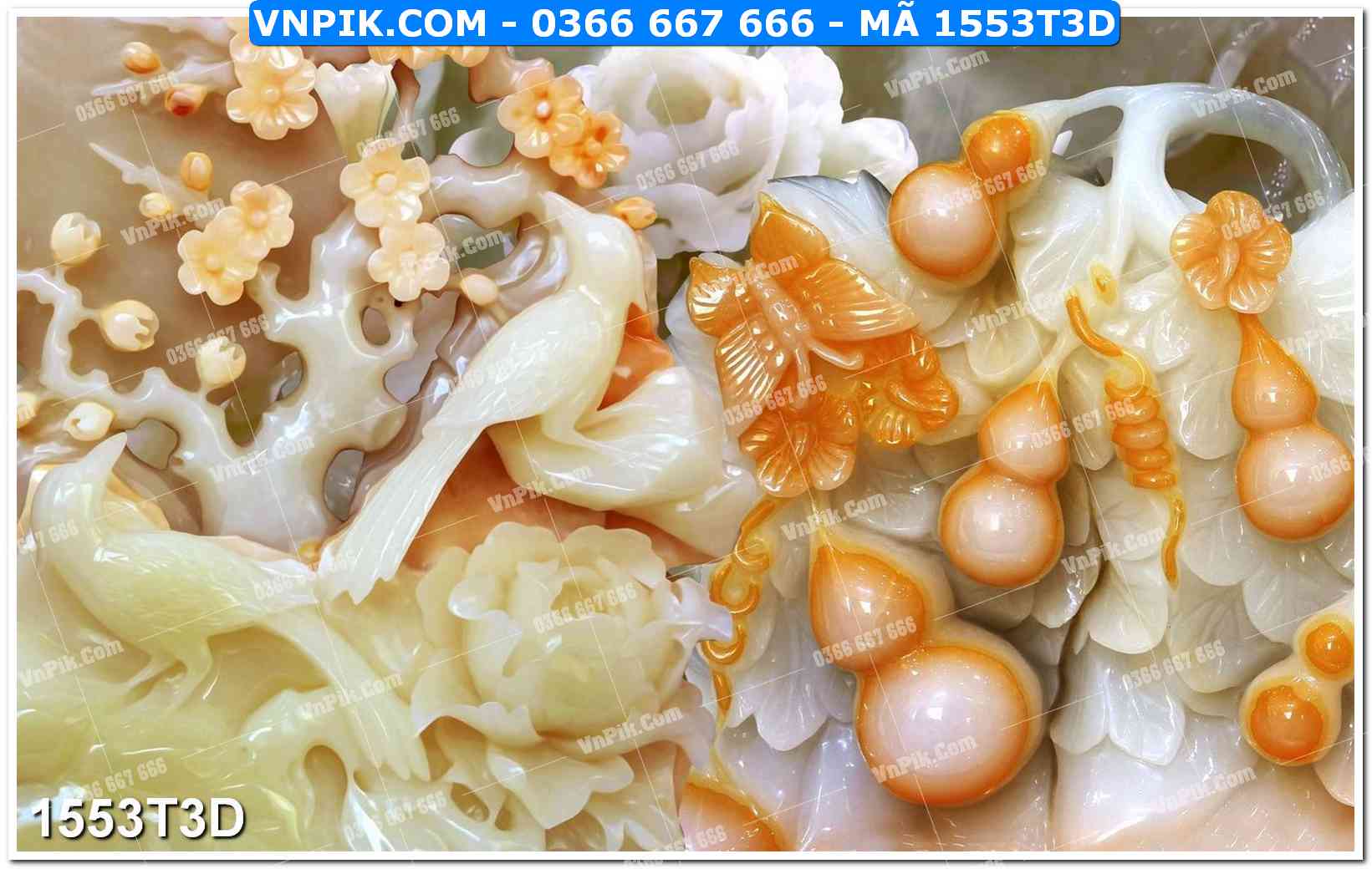 Trah Treo Tường – Tranh 3D Hiện Đại 1553T3D