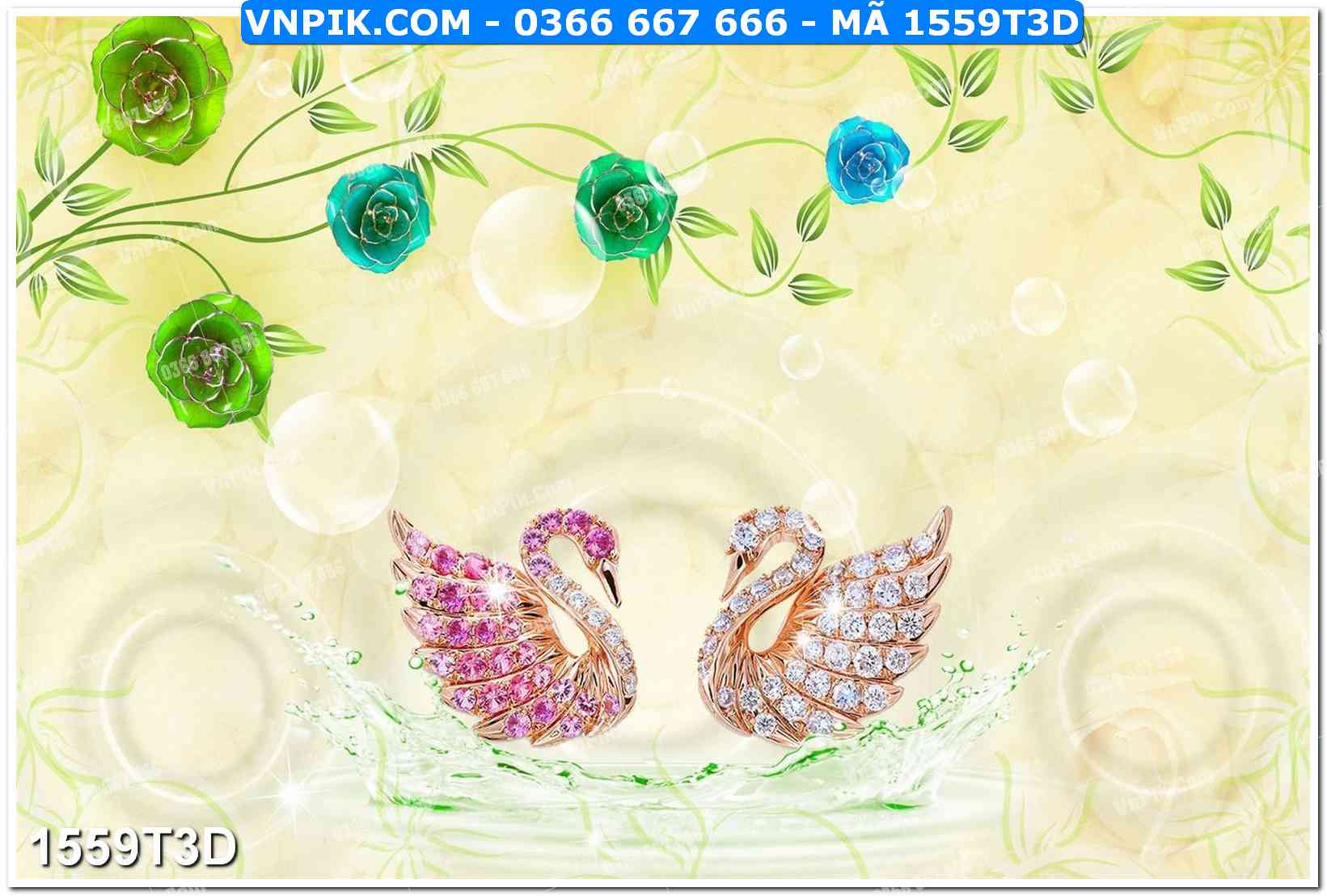 Trah Treo Tường – Tranh 3D Hiện Đại 1559T3D