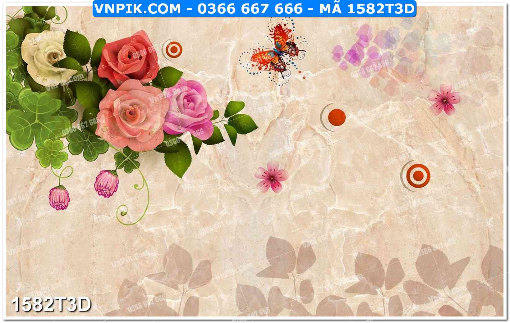 Trah Treo Tường – Tranh 3D Hiện Đại 1582T3D