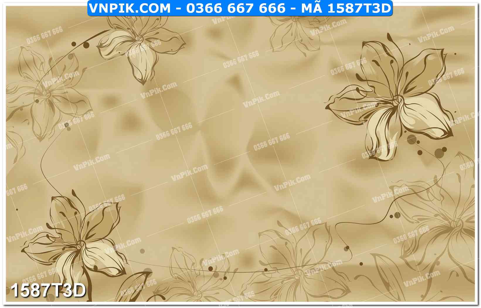 Trah Treo Tường – Tranh 3D Hiện Đại 1587T3D