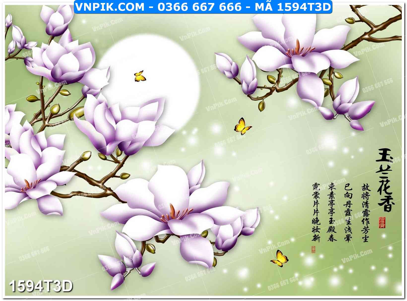 Trah Treo Tường – Tranh 3D Hiện Đại 1594T3D