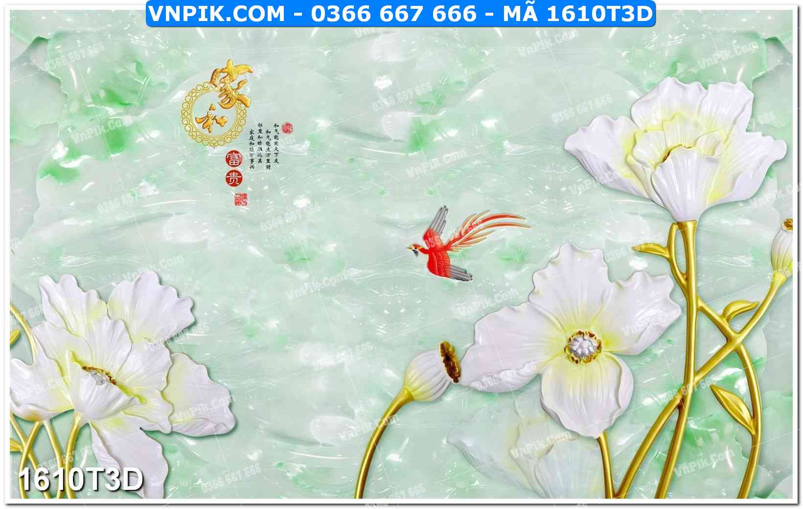 Trah Treo Tường – Tranh 3D Hiện Đại 1610T3D